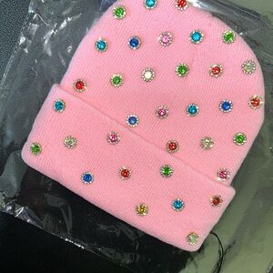 “Pink Candy Storm” Beanie